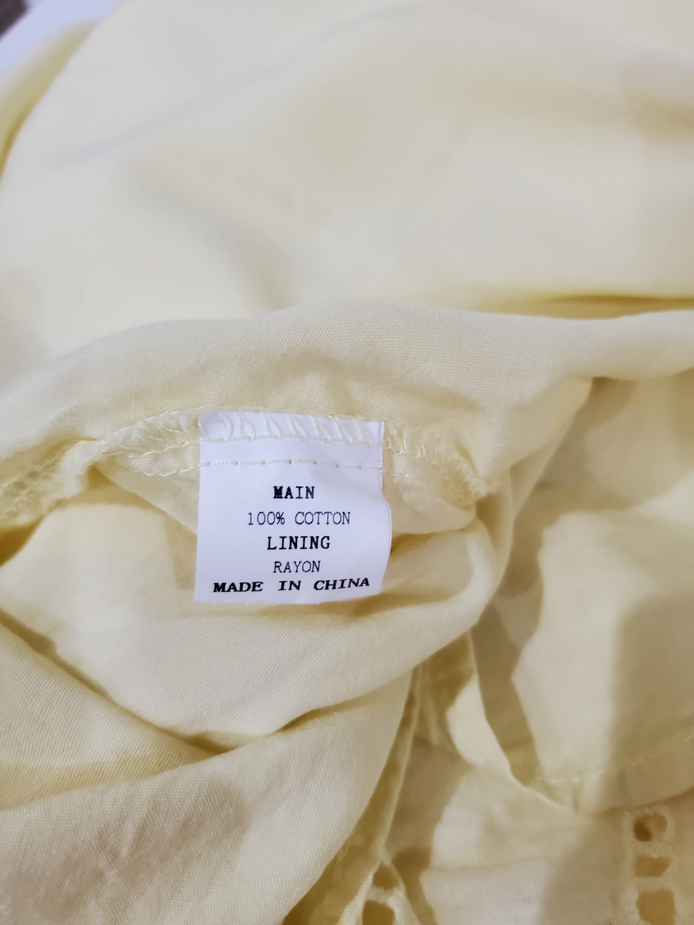 Petal & Pup Pale Yellow Eyelet Maxi Dress with Spaghetti Straps - Picture 8 of 10